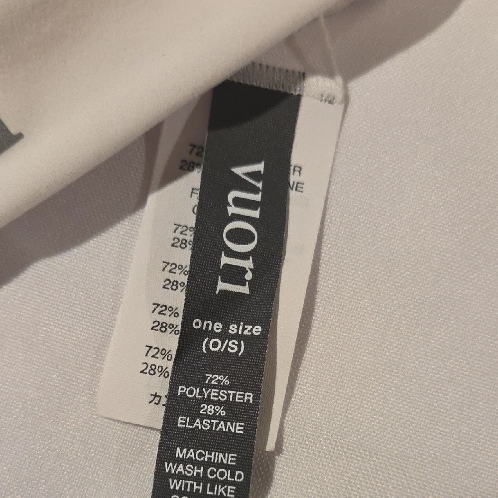 Vuori White Fabric with Tag